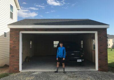 20 x 20 garage Chantilly Virginia September 2017