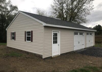 Finished 36x24 Amish Garage Builder Lancaster Pennsylvania